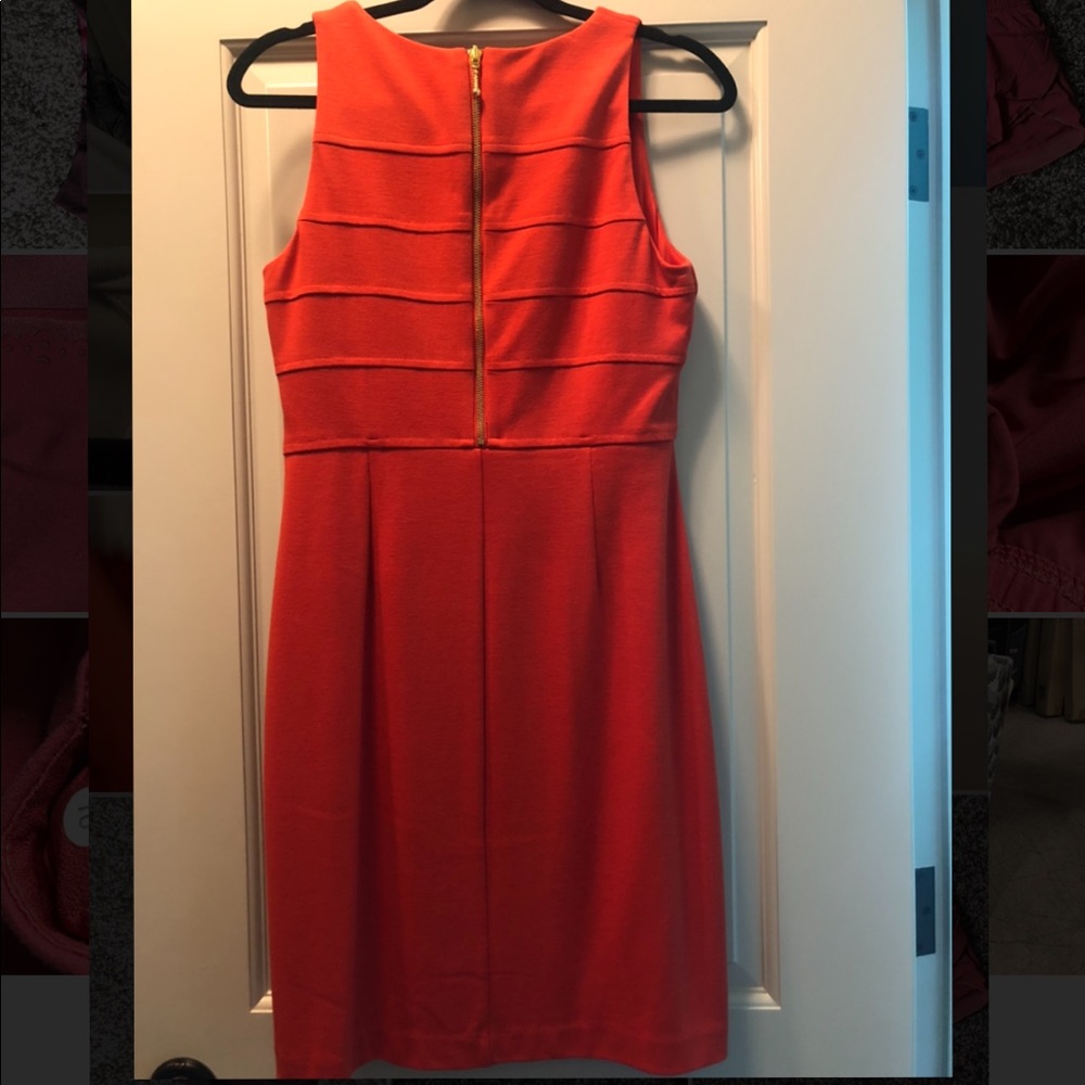 Super cute orange dress!